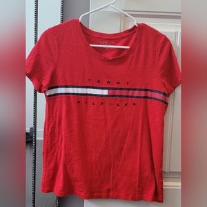 Tommy Hilfiger women's short sleeve small red T-shirt
